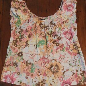 J. Crew Tie Dye Pattern 100% Cotton Short Sleeve Top